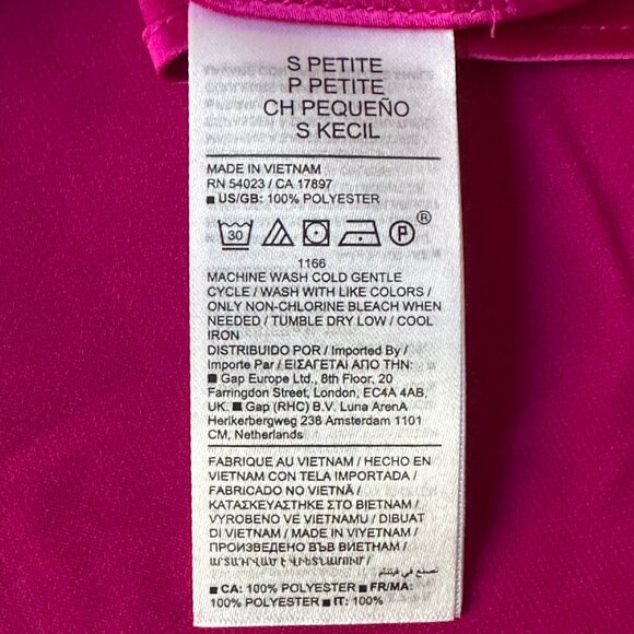 Banana Republic Aurelia Maxi Dress in neon fuchsia ~ size SP, NWT! - Picture 6 of 10